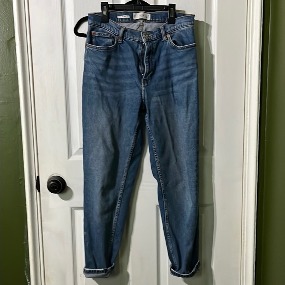 Classic Blue Mango Mom’s Jeans